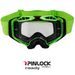 LS2 AURA GOGGLE BLACK H-V GREEN WITH CLEAR VISOR