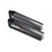 DUAL BOLT-ON SILENCER GPR FURORE S.39.FUPO MATTE BLACK INCLUDING REMOVABLE DB KILLERS
