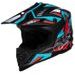 CROSS HELMET IXS IXS363 2.0 X12045 BLACK MATT-PETROL-RED XS