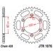 REŤAZOVÁ SADA D.I.D CHAIN - STRIEBORNÝ CHAIN 420 D, NON-SEALED, CHK FRONT SPROCKET JT, CHK REAR SPROCKET JT PRE RIEJU TANGO 50 2007-2013