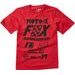 FOX YOUTH CZAR SS TEE, CARDINAL, LFS18F