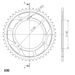 REŤAZOVÁ SADA EK - STRIEBORNÝ CHAIN 525 SRO, O-KRÚŽOK, CHK FRONT SPROCKET SUPERSPROX, CHK REAR SPROCKET SUPERSPROX PRE CAGIVA GRAND CANYON 900 1999