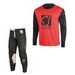 SET OF MX PANTS AND MX JERSEY YOKO SCRAMBLE BLACK; BLACK/RED 30 (S)