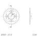 REŤAZOVÁ SADA EK - STRIEBORNÝ REŤAZ 520 DEX, X-KRÚŽOK, KOLIESKO SUPERSPROX, ROZETA SUPERSPROX PRE HONDA CB 250 TWO FIFTY 1992-1998