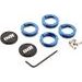 ODI GRIPS SET LOCK JAW CLAMPS W/SNAP CAPS - BLUE