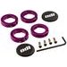 ODI GRIPS SET LOCK JAW CLAMPS W/SNAP CAPS - PURPLE