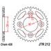 REŤAZOVÁ SADA EK - STRIEBORNÝ CHAIN 420 DEH, NON-SEALED, CHK FRONT SPROCKET SUPERSPROX, CHK REAR SPROCKET JT PRE HONDA ANF 125 INNOVA 2003-2012