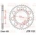 REŤAZOVÁ SADA D.I.D CHAIN - STRIEBORNÝ CHAIN 420 D, NON-SEALED, CHK FRONT SPROCKET JT, CHK REAR SPROCKET JT PRE RIEJU RS-3 50 2011-2014