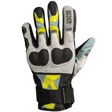 WOMEN'S GLOVES IXS VENTURE-AIR 1.0 X4-050606 BLACK-BLUE GREY-LIME YELLOW DM
