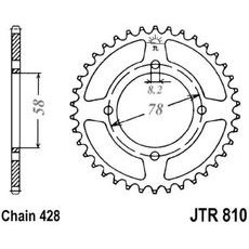 REŤAZOVÁ ROZETA JTR 810-41 41 ZUBOV, 428