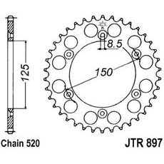 REŤAZOVÁ ROZETA JTR 897-44 44 ZUBOV, 520