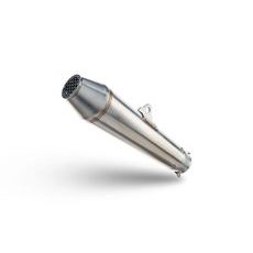 DVOJITÁ KONCOVKA VÝFUKU SLIP - ON GPR ULTRACONE E4.ROY.10.CAT.ULTRA BRUSHED STAINLESS STEEL PRE ROYAL ENFIELD CONTINENTAL GT 650 2021-2024