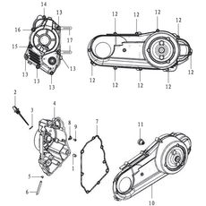 CVT COVER/MAGNETO COVER