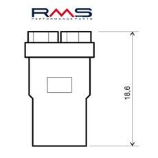 ŽIAROVKA RMS 246510570 LED 12V, T10 W2.1X9.5D MODRÁ