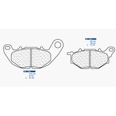 BRZDOVÉ OBLOŽENIE CL BRAKES 1240 XBK5