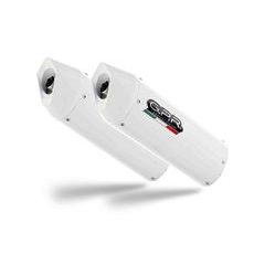 DVOJITÁ KONCOVKA VÝFUKU SLIP - ON GPR ALBUS KTM.12.ALB WHITE GLOSSY PRE KTM SUPERDUKE 990 / R 2004-2012