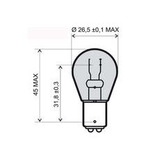 LAMP RMS 246510365 BAY15D 12V 21/5W
