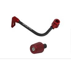 LEVER GUARD ACCOSSATO WITH BLACK HOSE AND JOINT LEFT, ALUMINIUM