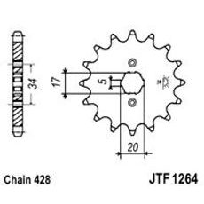 Reťazové koliečko JT JTF 1264-15 15T, 428