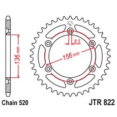 REŤAZOVÁ ROZETA JTR 822-45 45 ZUBOV, 520