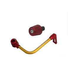 LEVER GUARD ACCOSSATO WITH GOLD HOSE AND JOINT RIGHT, ALUMINIUM