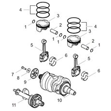 PISTON,CONNECTING ROD & CRANKSHAFT ASSY