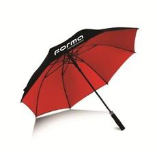 Veľký dáždnik FORMA čierno / červený