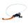 Brake lever folding ACCOSSATO with integrated remote adjuster for original brake master cylinders folding orange