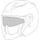 Helmet sunvisor iXS RAPID 1.0 OF X1-390009-VIS-SVI Vnútorný