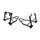 Set front + rear paddock stand MOTION STUFF STS3200+STS3210 with V support