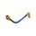 Lever guard ACCOSSATO with blue hose and joint right, aluminium