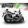 Dvojitá koncovka výfuku Slip - on GPR VINTACONE GU.58.03.CAT.VIC Brushed Stainless steel pre MOTO GUZZI California 1100 2003-2005