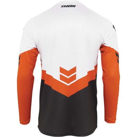 JUNIOR SECTOR CHEV CHARCOAL/RED ORANGE JERSEY