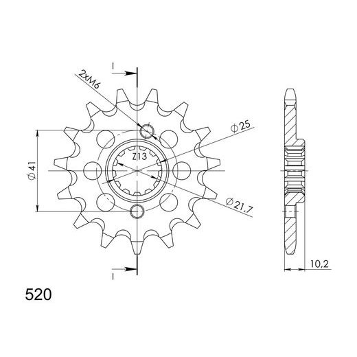 REŤAZOVÁ SADA EK - STRIEBORNÝ CHAIN 520 SRX, X-RING (X, NX, QX, XS), CHK FRONT SPROCKET SUPERSPROX, CHK REAR SPROCKET SUPERSPROX PRE HONDA NX 650 DOMINATOR 1989-1990
