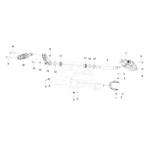 REAR SWINGING ARM ASSY. II