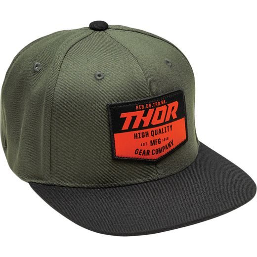 THOR CHEVRON BLACK/MILITARY GREEN SNAPBACK