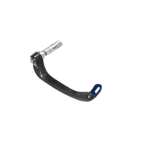 LEVER GUARD ACCOSSATO WITH BLUE EYELET AND INSERT RIGHT, CARBON