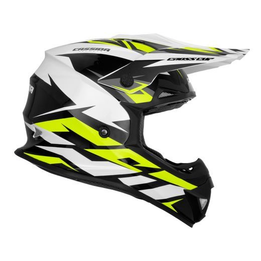 PRILBA CASSIDA CROSS CUP TWO - WHITE/FLUO/BLACK