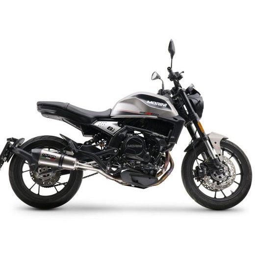 MID - FULL VÝFUKOVÝ SYSTÉM GPR GP EVO4 MO.7.1.CAT.GPAN.TO BRUSHED TITANIUM PRE MOTO MORINI SEIEMMEZZO SCR 650 2022-2024