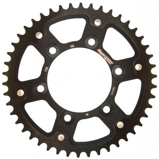 REŤAZOVÁ SADA EK - ZLATÝ CHAIN 520 MVXZ, X-RING (X, NX, QX, XS), CHK FRONT SPROCKET JT CHK RUBBER CUSHIONED, CHK REAR SPROCKET SUPERSPROX STEALTH PRE DUCATI MONSTER 600 1999-2001