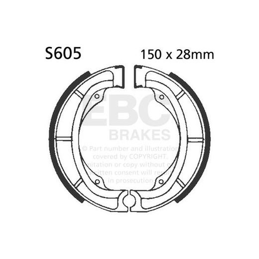 BRZDOVÉ ČEĽUSTE -SADA EBC S605 VRÁTANE PRUŽÍN