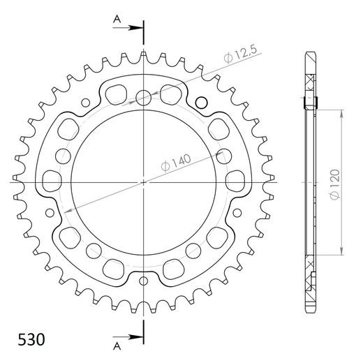 REŤAZOVÁ SADA EK - ZLATÝ CHAIN 530 ZVX, X-RING (X, NX, QX, XS), CHK FRONT SPROCKET JT CHK RUBBER CUSHIONED, CHK REAR SPROCKET SUPERSPROX STEALTH PRE SUZUKI GSX 1400 2001-2008