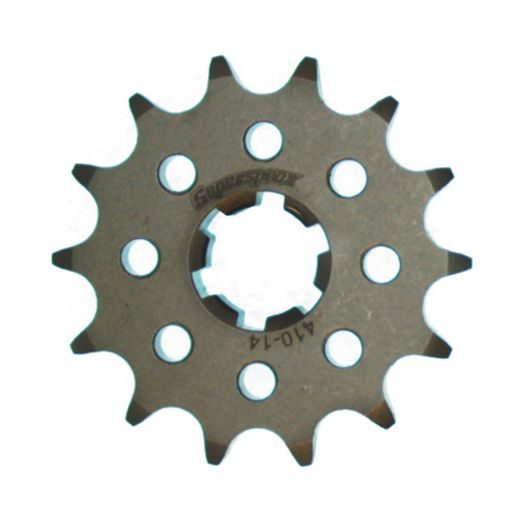 REŤAZOVÁ SADA EK - STRIEBORNÝ CHAIN 428 SRO, O-KRÚŽOK, CHK FRONT SPROCKET SUPERSPROX, CHK REAR SPROCKET SUPERSPROX PRE SUZUKI TU 125 XT 1999-2000