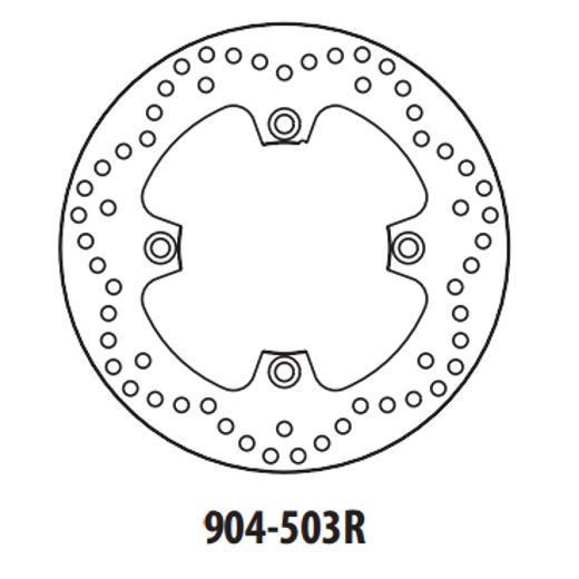 BRZDOVÝ KOTÚČ GOLDFREN 904-503R ZADNÁ 250 MM