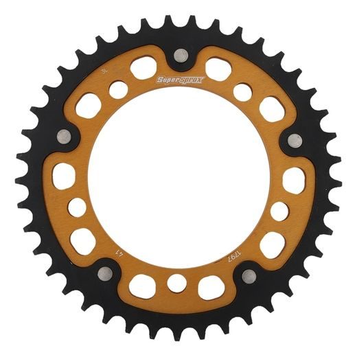 REŤAZOVÁ SADA EK - ZLATÝ CHAIN 530 ZVX, X-RING (X, NX, QX, XS), CHK FRONT SPROCKET JT CHK RUBBER CUSHIONED, CHK REAR SPROCKET SUPERSPROX STEALTH PRE SUZUKI GSX 1400 2001-2008