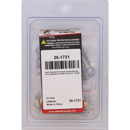 OPRAVNÁ SADA KARBURÁTORA ALL BALLS RACING CARK26-1721