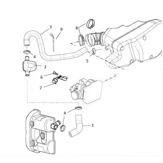 OIL VAPOUR RECOVERING SYSTEM