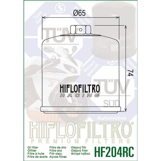 OLEJOVÝ FILTER HIFLOFILTRO HF204RC RACING