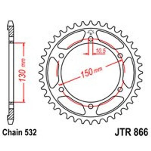 REŤAZOVÁ SADA EK - STRIEBORNÝ CHAIN 530 SRX, X-RING (X, NX, QX, XS), CHK FRONT SPROCKET JT, CHK REAR SPROCKET JT PRE YAMAHA YZF 1000 R THUNDERACE 1998-2000