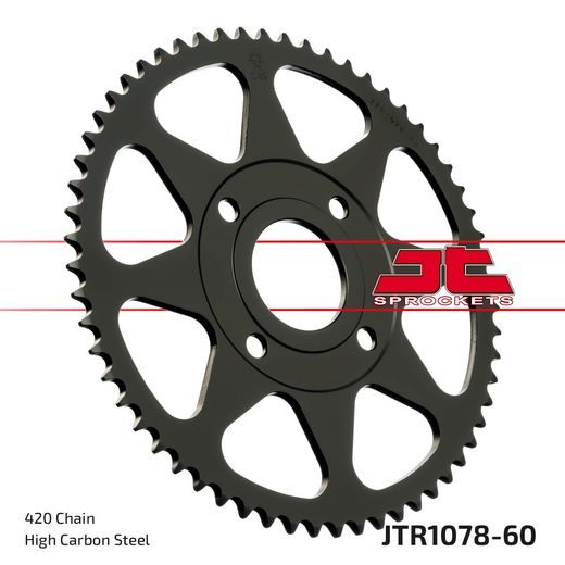 REŤAZOVÁ SADA EK - STRIEBORNÝ CHAIN 420 DEH, NON-SEALED, CHK FRONT SPROCKET JT, CHK REAR SPROCKET JT PRE YAMAHA TZR 50 2007-2012
